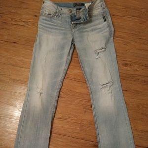 Factory destroyed Silver Jeans 27